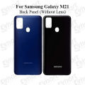 Samsung Galaxy M21 Back Housing Frame / Back Panel / Backshell Without Camera Glass With Proper Logo. 