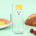1/2PCS 240ml Plastic Squeeze Condiment Bottles Bear Honey Bottle Extrusion Bottle Bear Shape Honey Sauce Mustard Jam Dispense.