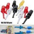 10/20/50Pcs color random Measurement Grabbers Connector Mini Test Probe Hook Clip Multimeter Lead Wire Electronic Testing. 