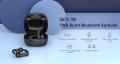 QCY T6 TWS Bluetooth 5.0 in-ear Touch control Headset with Microphone Low-latency 65ms Game Mode APP Control Support EQ Android iOS - Black.