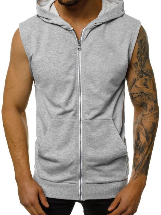 Hot%20selling%20men's%20lace%20up%20hoodie%20with%20open%20front%20zipper%20hoodie,%20sleeveless%20fashionable%20sports%20jacket,%20men's%20clothing%20-%20Image%205