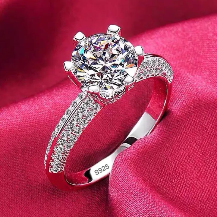LMNZB%20Solid%2018K%20White%20Gold%20Ring%20925%20Sterling%20silver%20Ring%20Round%202ct%20Solitaire%20Wedding%20Band%20Women%20Accessories%20Jewelry%20-%20Image%206