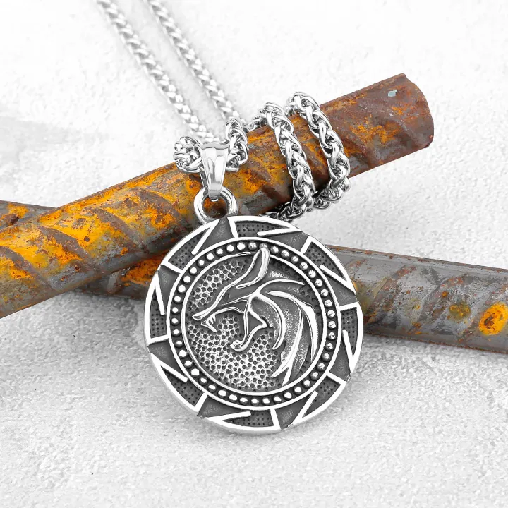 Viking%20Stainless%20Steel%20Wolf%20Head%20Necklace%20Men%20Odin%20Symbol%20Amulet%20Pendant%20Necklace%20Jewelry%20Vintage%20Accessories%20Wholesale%20-%20Image%202