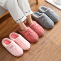 New Winter Footwear Flat Men Women Bedroom Slippers Indoor Home Non Slip House Shoes Warm Plush Cotton Slippers.