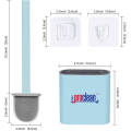 Proclean Silicone Toilet Brush,Toilet Cleaning System With Wall Hanging System . Long Handle Soft Silicone Toilet Corner Cleaning Brush TB-1022. 