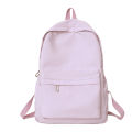 Casual large-capacity backpack ins style fashion girls Korean version solid color simple college student schoolbag travel backpack. 