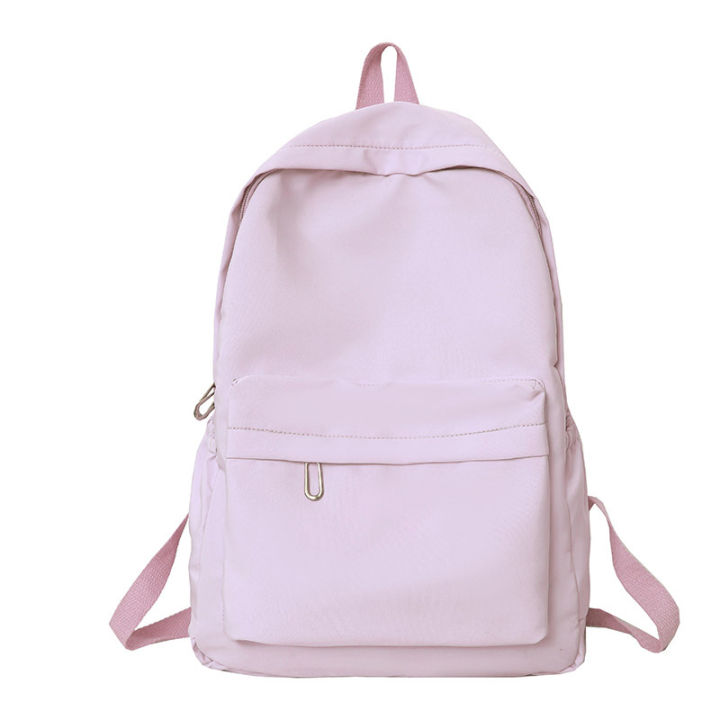 Casual%20large-capacity%20backpack%20ins%20style%20fashion%20girls%20Korean%20version%20solid%20color%20simple%20college%20student%20schoolbag%20travel%20backpack%20-%20Image%205