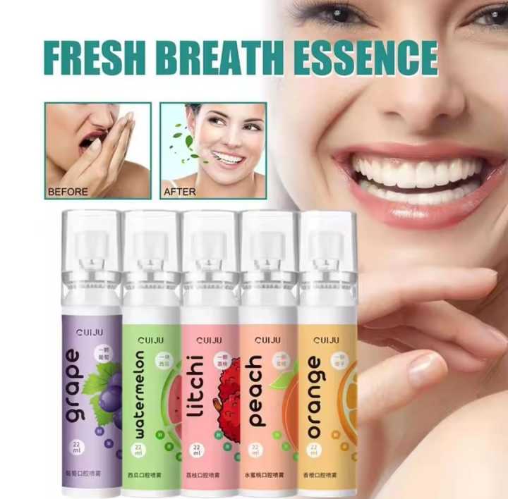 Oral Fresh Spray Mouth Freshener Oral Odor Treatment Peach 22ml Oral Breath Persistent
