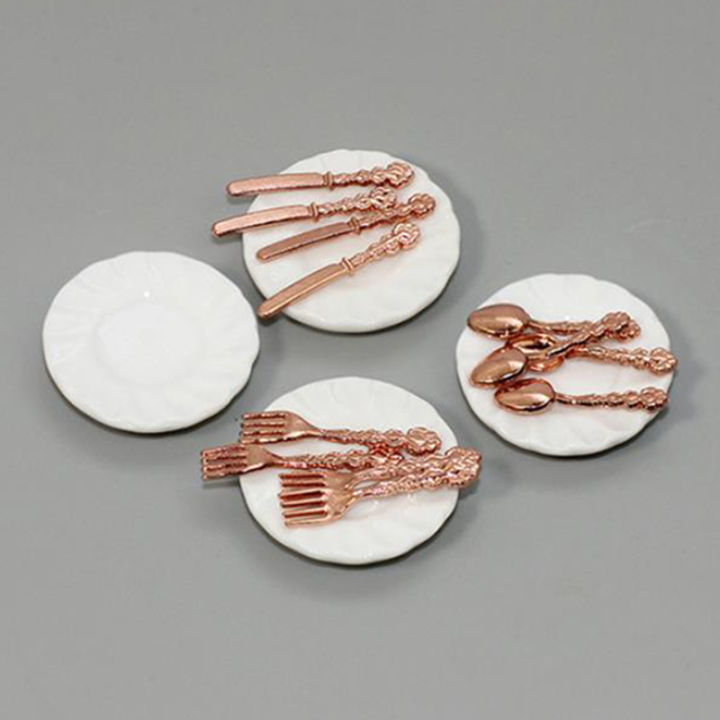 16Pcs%20Miniature%20%20Fork%20Spoon%20Plate%20Tableware%20Dollhouse%20Kitchen%20Decoration%20-%20Image%202