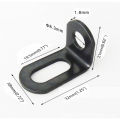10Pcs Metal Corner Braces Brackets Right Angle L Shape Brace Bracket Black.