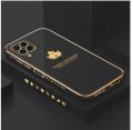 Samsung Galaxy M33 5G Back Cover New Maple Leaf Luxury 6D Plating Case Side Pattern Soft Silicone Square Phone Cases - Phone - Camera - Phone Back Cover.