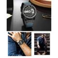 Curren 8301 - Leather Analog Watch for Men. 