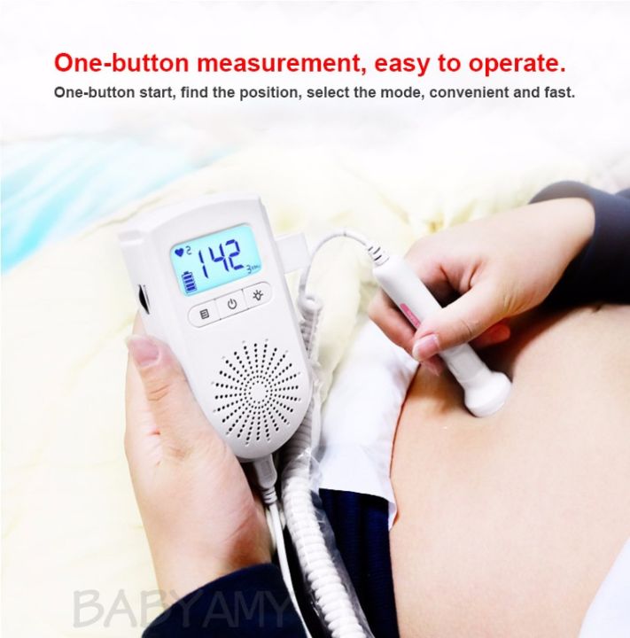 Portable%20Pregnant%20Ultrasonic%20Fetal%20Doppler%20Prenatal%20Heart%20Rate%20Monitor%20LCD%20Ultrasound%20Baby%20Doppler%203Mhz%20-%20Image%203