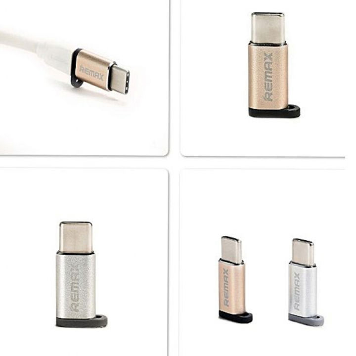 Micro USB to USB Type C Converter Adapter - Multicolour Remax Micro USB ...