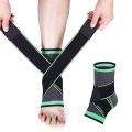 Ankle Brace, Ankle Support with Adjustable Strap for Weak Ankles, Sleeve Socks for Ligament Damage, Sprained Ankle, Plantar Fasciitis, Achilles Tendonitis, One Size for Men & Women.