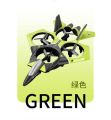 Remote Control Aircraft Four-Axis Drop-Resistant Remote Control Drone Colorful Lights Children's Remote Control Gliding Fighter Toy.