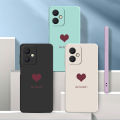 VIVO Y27 4G Stylish Love Heart Rubber Phone Cover Liquid Silicon Case Shockproof Casing.