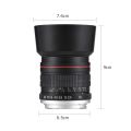 85mm Fixed Focus Camera Lens F1.8 Large Aperture Manual Focus with EF Mount 7 Groups 10 Elements. 