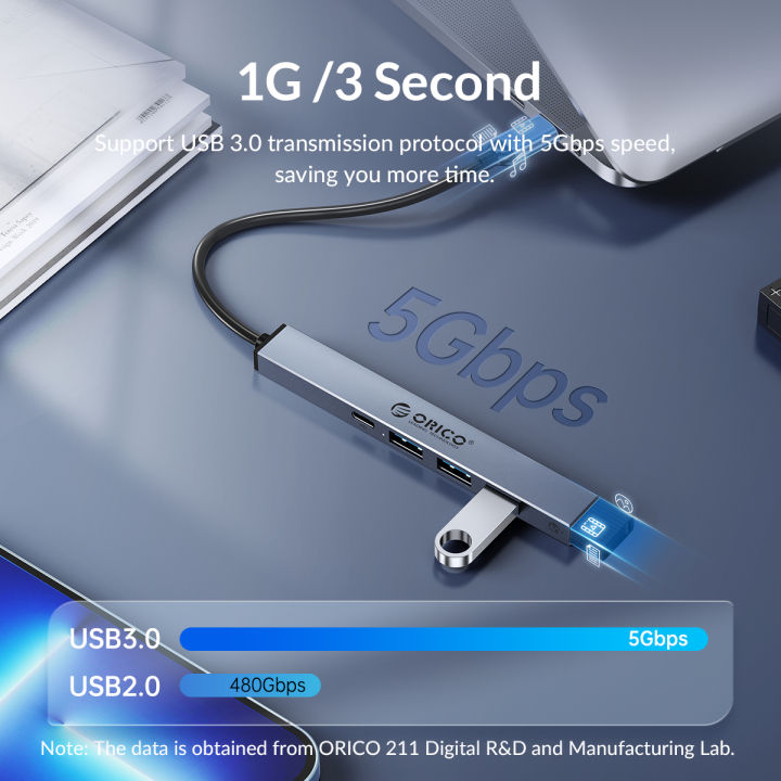 ORICO%20AHC1-3TF%204-Port%20USB%203.0%20Type-C%20Hub%20-%20Image%202
