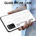 Vantime for Samsung Galaxy A03S Case Gradient Phone Back Hard Glass Cover.
