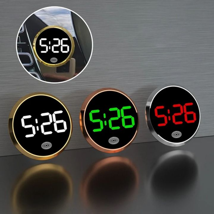 Mini Digital Clock Module Multi-purpose Touch-Activated Car Dashboard Clock LED Time Display Mini ...