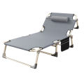 Outdoor Portable Folding Lounge Chairs Adjustable Multi Angle Sleeping Cot Chair For Outside Beach Lawn Camping Pool. 