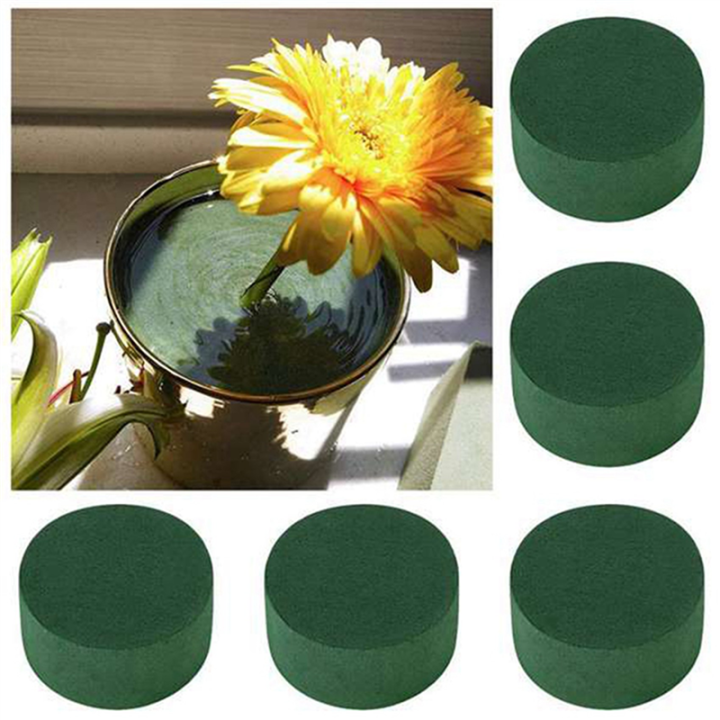 TWEXQNY%2030Pcs%20Wedding%20Aisle%20DIY%20Craft%20Floral%20Arrangement%20Water-Absorbing%20Home%20Garden%20Green%20Flower%20Foam%20Fresh-Keeping%20Round%20Brick%20-%20Image%204