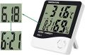 HTC-1 Or HTC-2 Electronic Temperature Humidity Meter, For Medical Indoor Room LCD Digital Thermometer Hygrometer Weather Station Alarm Clock. 