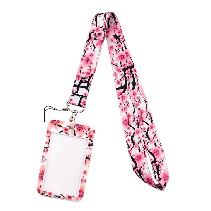 New%20Sakura%20Cherry%20Blossoms%20Flower%20lanyard%20card%20ID%20Badge%20Holder%20Keychain%20Pass%20Gym%20Mobile%20Kids%20Key%20Holder%20Key%20Rings%20Gift%20-%20Image%204