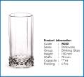 Clear water glass 1 pc -440ml glass. 