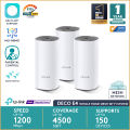 TP-Link Deco E4 AC1200 Mesh Wi-Fi Router Pack of 3. 
