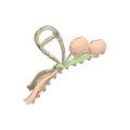 Elegant oil dripping fairy tulip hair clip back of the head hair clip female summer shark clip large high-end hair accessory.