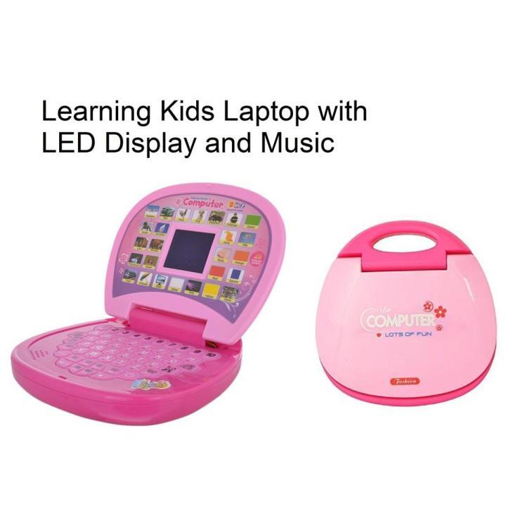 Baby Lap Computer Educational Computer ABC and 123 Learning Kids Toy Laptop with LED ...