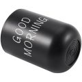 Home Bathroom Toothbrush Toothpaste Holder Round Washing Tooth Cup Pp Drinking Glass Tooth Mug Traveling Camping Black.