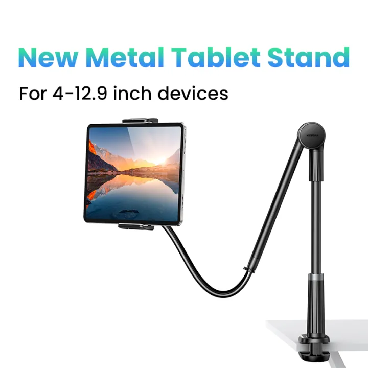 UGREEN%20Phone%20Tablet%20Stand%20iPad%20Holder%20for%20Bed%20iPad%20Mount%20Stand%20Gooseneck%20Tablet%20Stand%20Holder%20for%20Desk%20Video%20Re-cording%20Laying%20Down%20Rotating%20Swivel%20Swing%20Arm%20for%20iPad%20Pro%20iPhone%20Samsung%20Tabs%20Fire,%2012.9''%20-%20Image%2010