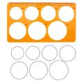 Circle Template Plastic Circle and Oval Templates Measuring Templates For Building Formwork Drawings. 