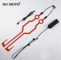 Helmet Light Strip EL Night Riding Signal Universal for All Motorcycle and Bicycle Helmets.