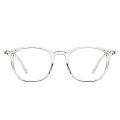 Transparent Frame Sunglasses for Men - White. 