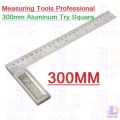 Measuring Tools Professional 300mm Aluminum Try Square.