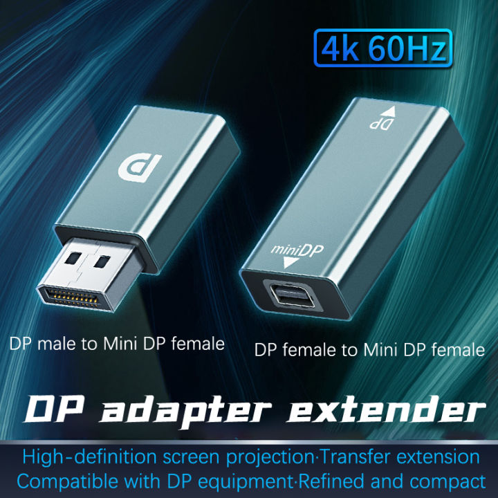 8K 4K Displayport To Mini Displayport Adapter Mini DP To DP Cable Extender For Projector PC TV Macbook Pro Air Monitor Converter