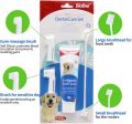 Bioline Dental Kit for Dogs Beef/Orange Flavor Toothpaste & Toothbrush Pet Oral Teeth Cleaning Set Double.