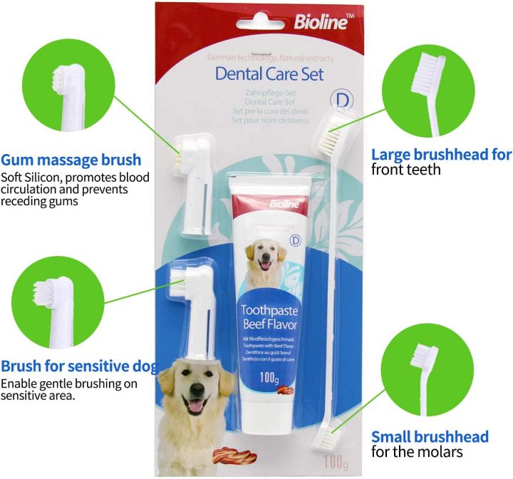 Bioline%20Dental%20Kit%20for%20Dogs%20Beef/Orange%20Flavor%20Toothpaste%20&%20Toothbrush%20Pet%20Oral%20Teeth%20Cleaning%20Set%20Double%20-%20Image%205