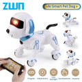 【Booming】 ZWN RC Robot Electronic Dog Toys Voice Command Programmable -sense With Music Song Robot Dog for Children's Gifts. 