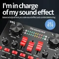 V8S Phone Microphone Live Usb External Sound Card For Mobile Computer Audio Interface Sound Card With Bluetooth Good effect and easy to use. 