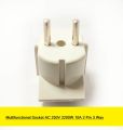 Electrical Multifunctional Socket AC 250V 2200W 10A 2 Pin 3 Way Multi Socket EU Male Plug To Multi Socket Converter 2 Pin Male Plug With 3 Point Socket Adapters. 