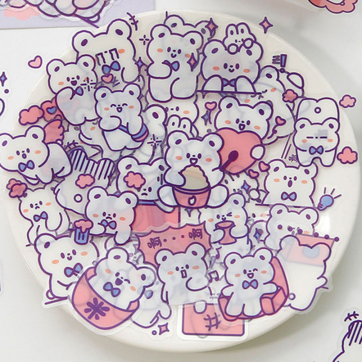 Panda%20Online%2040PCS%20Cute%20Bear%20Rabbit%20Emoji%20PET%20Stickers%20Album%20Diary%20Journal%20Decorative%20Scrapbooking%20DIY%20Waterproof%20Sticker%20-%20Image%203