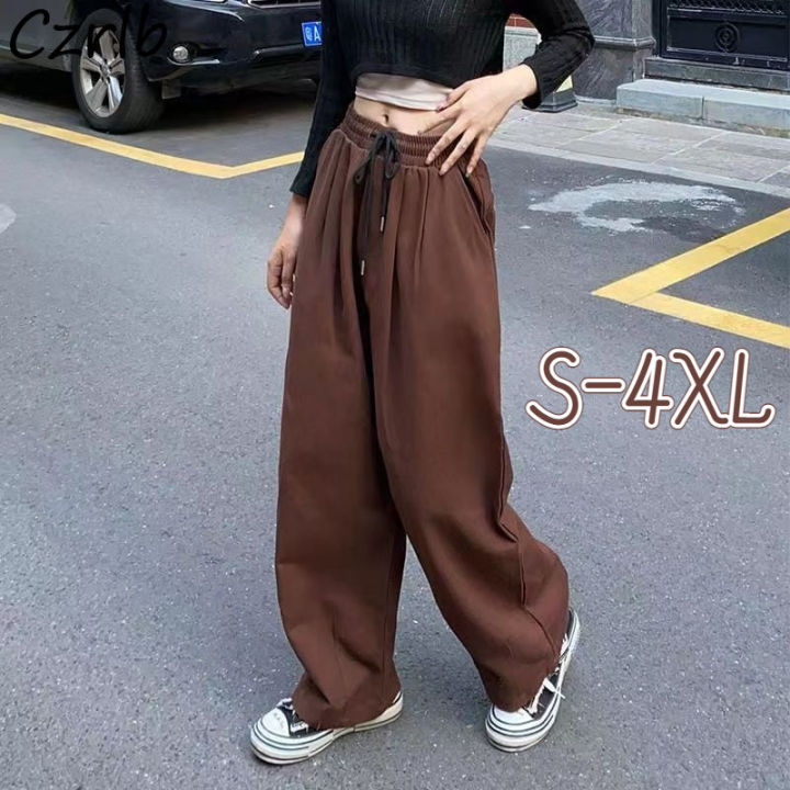 Baggy%20Pants%20Women%20Sporty%20Casual%20Vintage%20Japan%20Fashion%20Chic%20Streetwear%20BF%20Unisex%20Students%20All-match%20High%20Waisted%20Wide%20Leg%20Autumn%20-%20Image%203