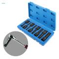 8Pcs 1/2" Drive Bits Screwdriver Socket Adapter for Trucks. 
