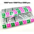1000 Set (2000 pcs) Mobile Laptop Screen/glass cleaner wet & dry Wipes..