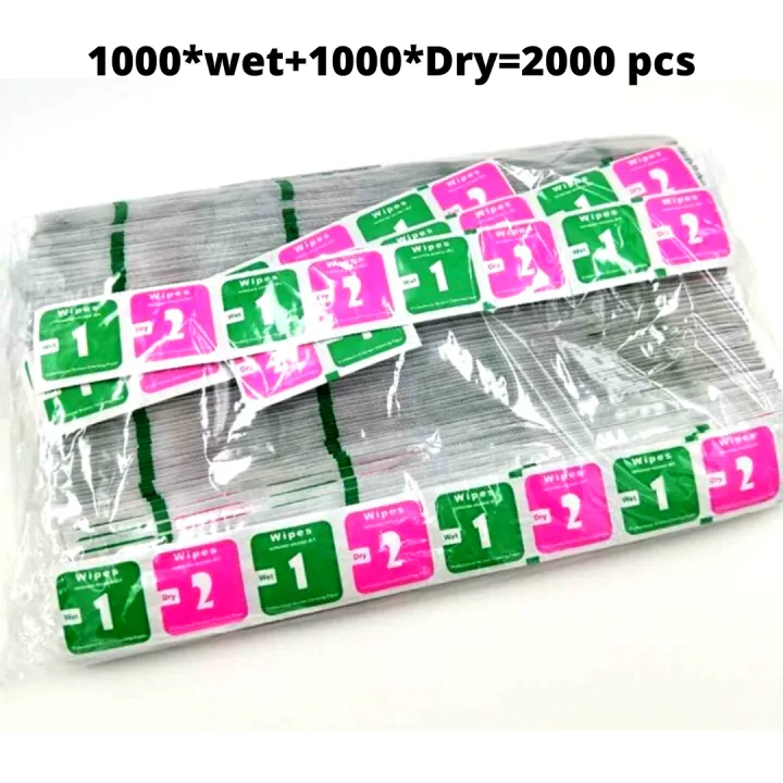 1000%20Set%20(2000%20pcs)%20Mobile%20Laptop%20Screen/glass%20cleaner%20wet%20&%20dry%20Wipes.%20-%20Image%202